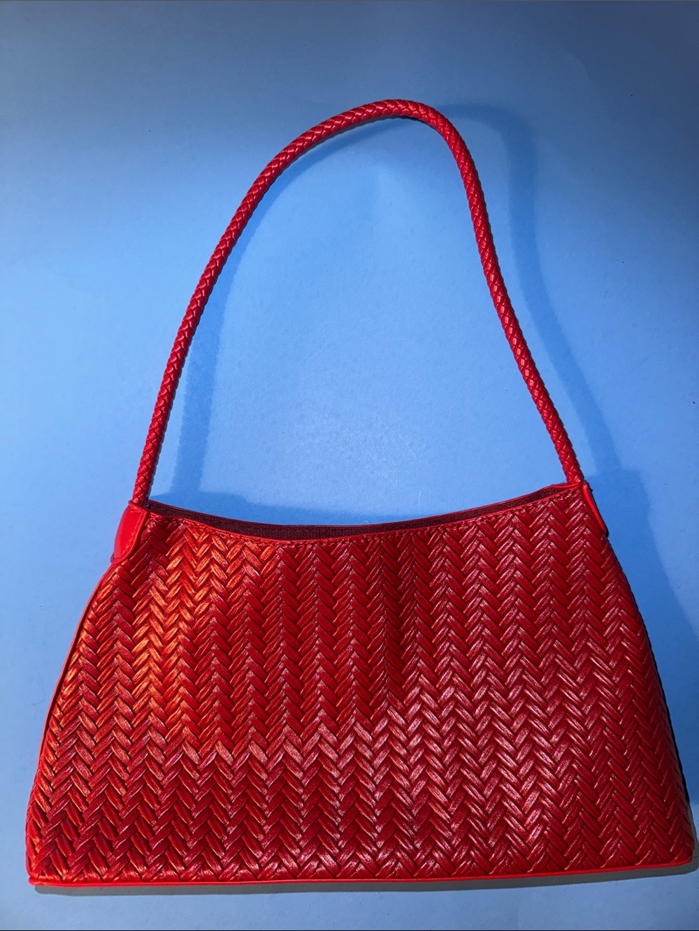 SHEIN Red Braided Shoulder Bag